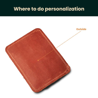 Leather Wallet with Airtag Slot