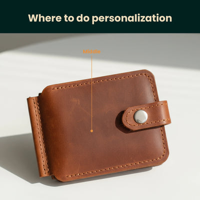Leather Wallet with Money Clip
