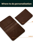 Card Holder Mono — Premium Personalized Handmade Leather Card holder | Pikore