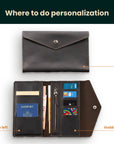 Leather Travel Wallet — Premium Personalized Handmade Leather Passport Holder | Pikore