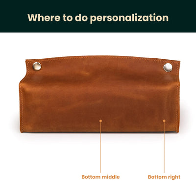 Leather Tissue Box Cover