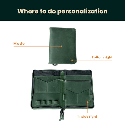 Zippered Padfolio Titan