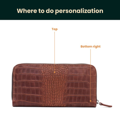 Leather Wallet with Wrist Strap — Premium Personalized Handmade Leather Wallet | Pikore