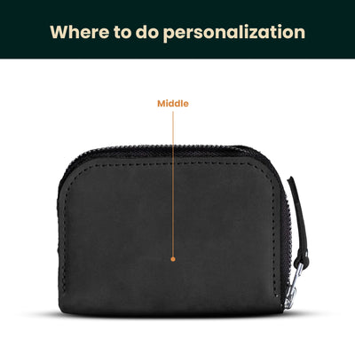 Zippered Wallet Barcelona — Premium Personalized Handmade Leather Wallet | Pikore