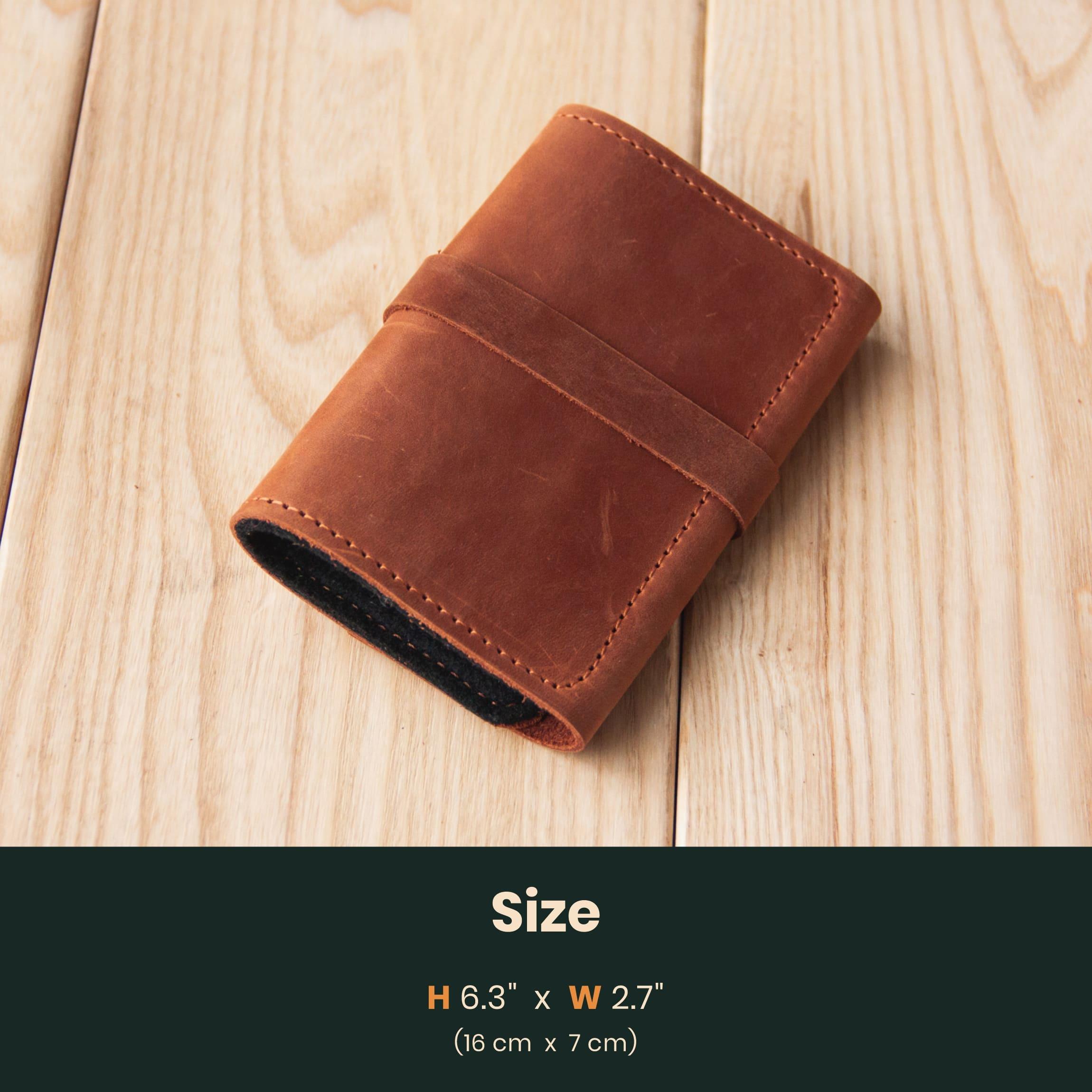 Personalized Leather Fly Fishing Wallet - Pikore