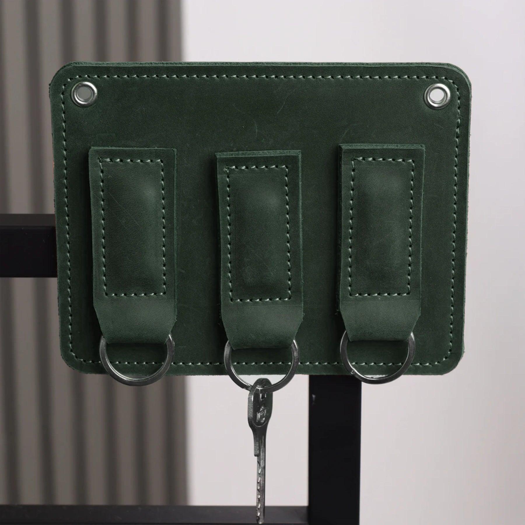 Leather Wall Mounted Key Holder / Gift for present - Pikore