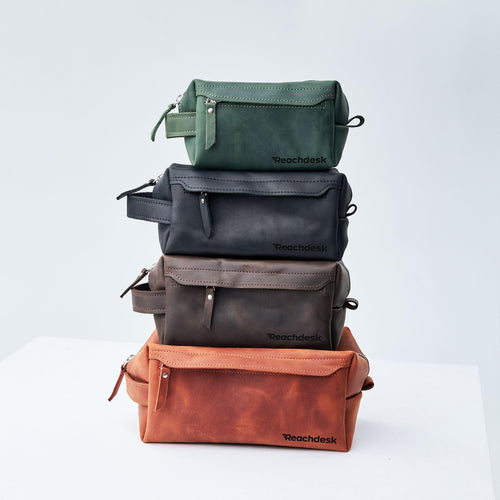 Leather Toiletry Bag — Premium Personalized Handmade Leather Add-ons | Pikore