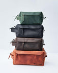 Leather Toiletry Bag — Premium Personalized Handmade Leather Add-ons | Pikore