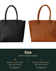 Laptop Tote Bag Valencia — Premium Personalized Handmade Leather Bag | Pikore