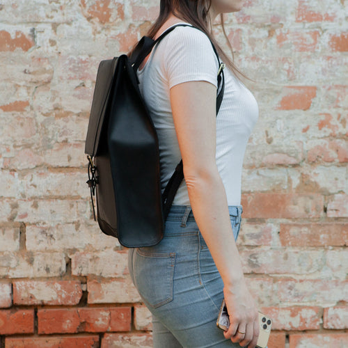 Custom Leather Backpack — Premium Personalized Handmade Leather Add-ons | Pikore
