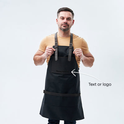 Canvas Apron for Men — Premium Personalized Handmade Leather Add-ons | Pikore