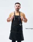 Canvas Apron for Men — Premium Personalized Handmade Leather Add-ons | Pikore
