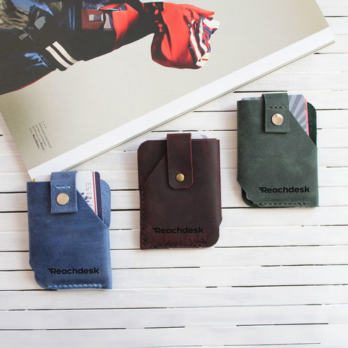 Leather Card Holder — Premium Personalized Handmade Leather Add-ons | Pikore