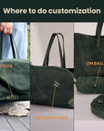 Leather Squash Bag with Racket Holder