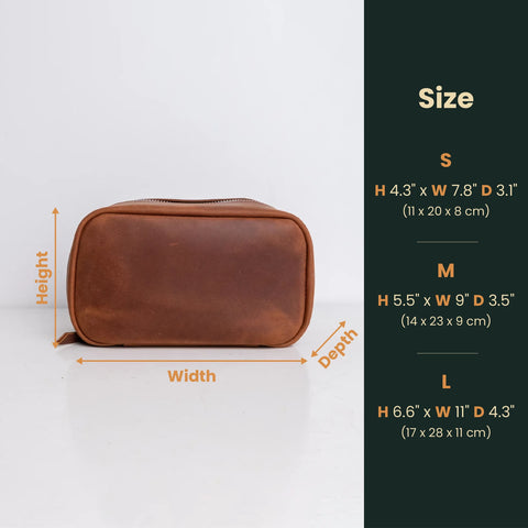 Leather Dopp Kit