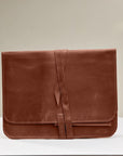 Leather MacBook Sleeve with Tie Closure - Pikore