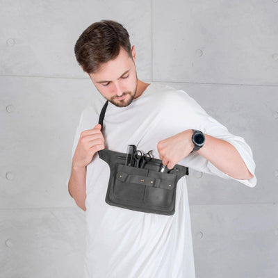 Barber Waist Bag Leather - Pikore