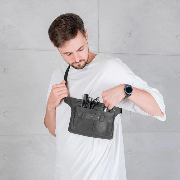 Barber Waist Bag Leather - Pikore