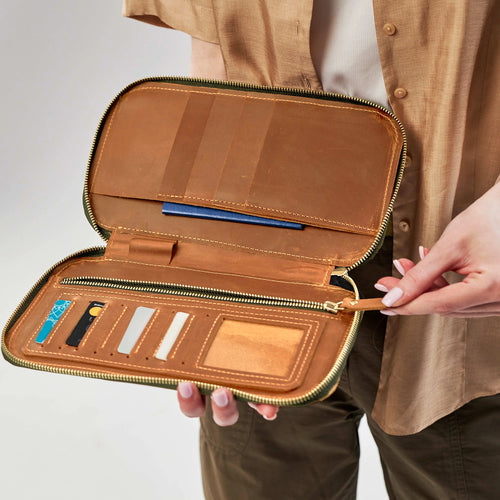 Family Passport Holder For 4 — Premium Personalized Handmade Leather Passport Holder | Pikore