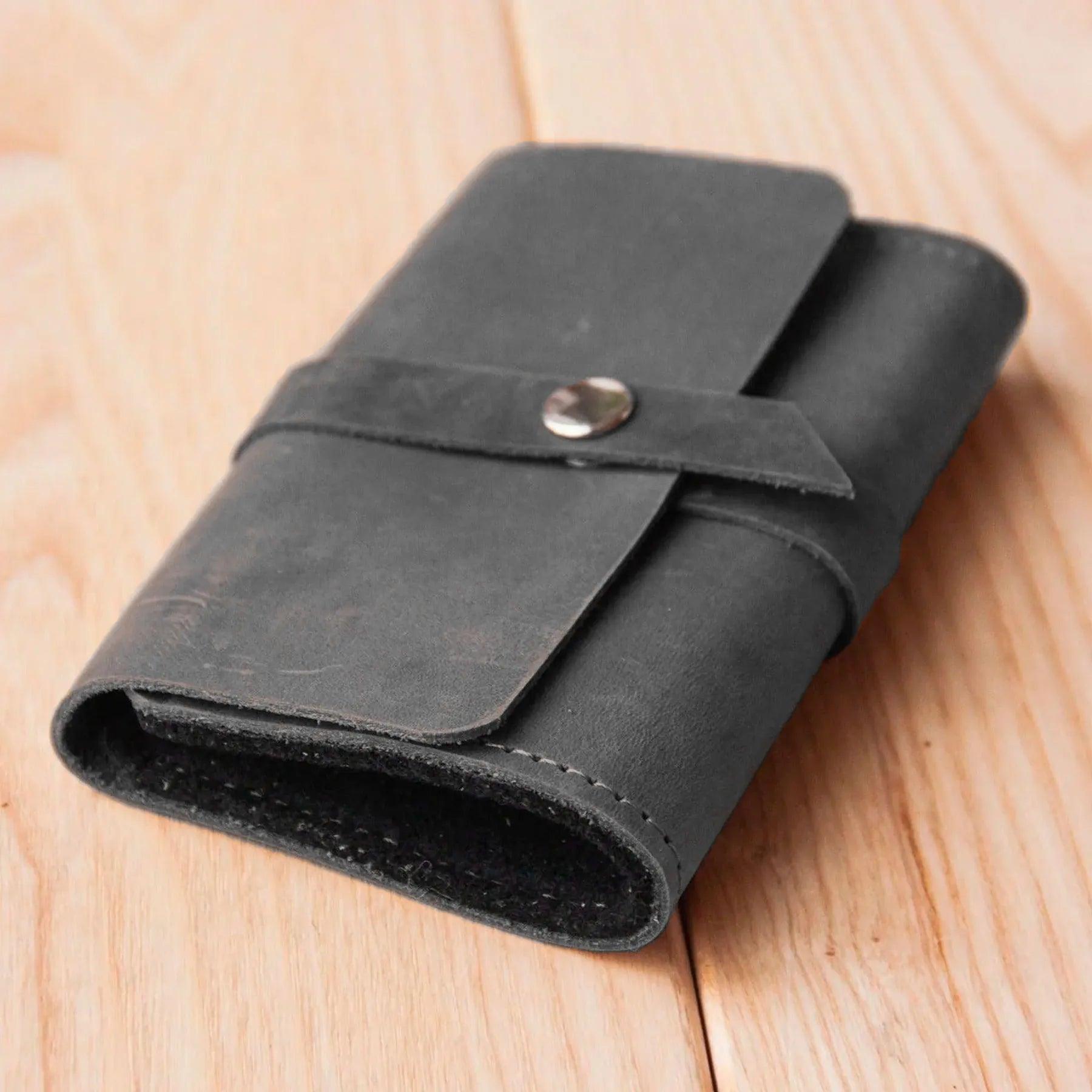 Personalized Leather Fly Fishing Wallet - Pikore