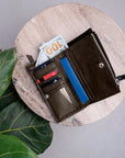 Leather Zipped Wallet - Pikore