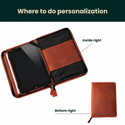 Zippered Padfolio Minimal