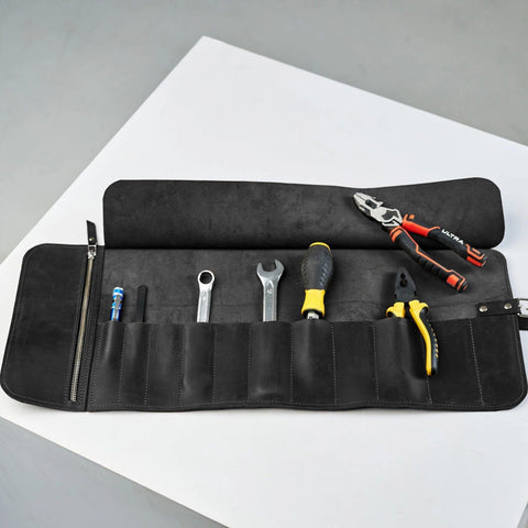 Leather Tool Roll Organizer - Pikore