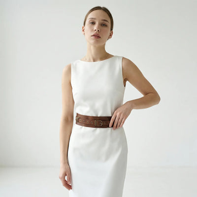 white dress belt Leather Waist Belt – Wide Leather Belt Womens