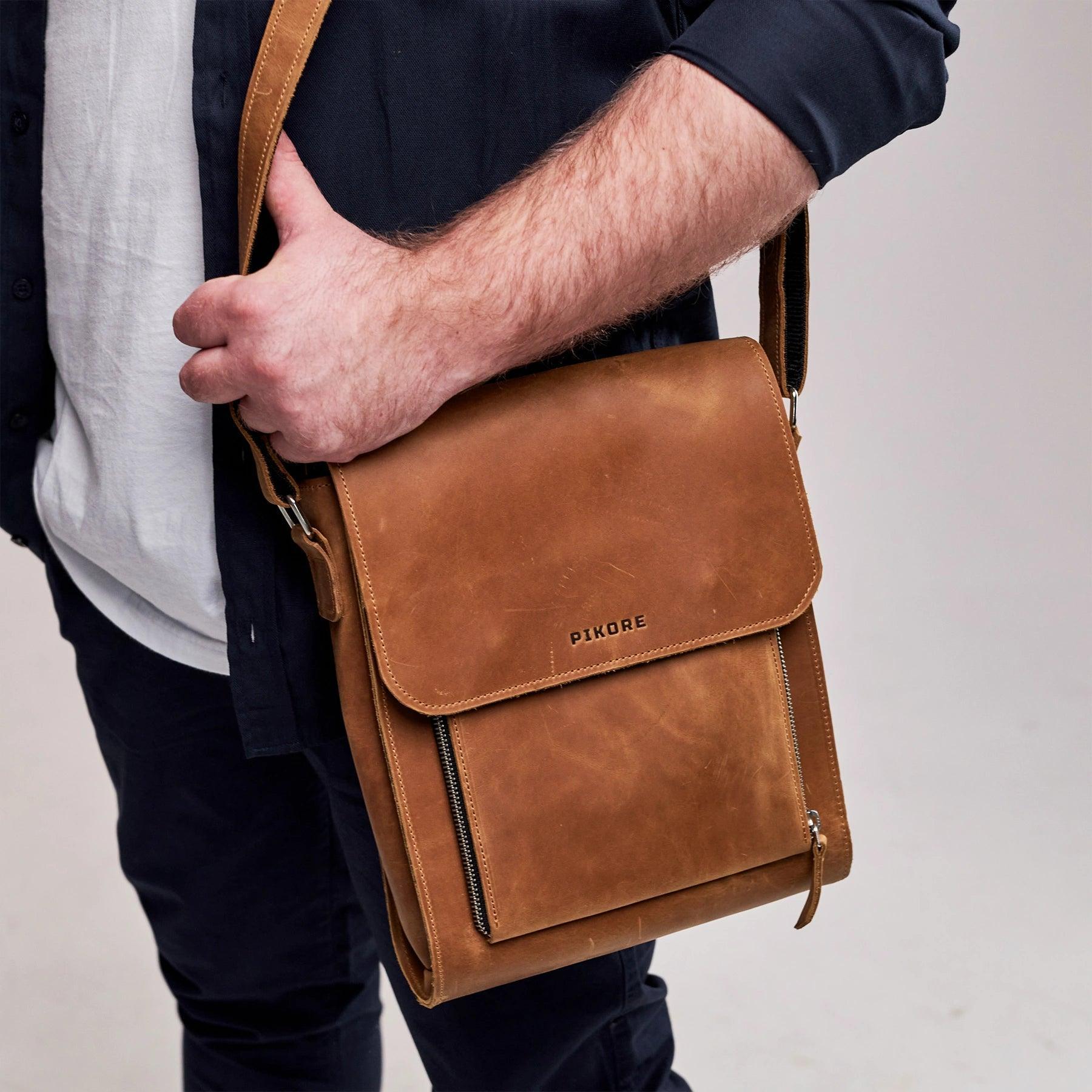 Satchel Leather Bag - Pikore