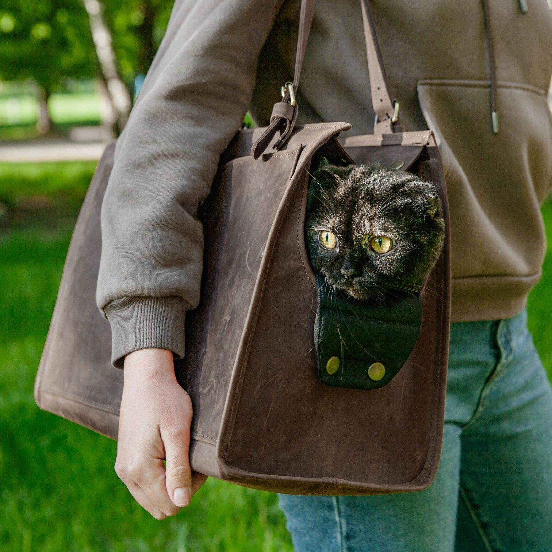 Leather Cat Bag - Pikore