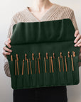 Leather Knitting Needle Case