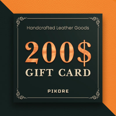Pikore Leather Gift Card — Premium Personalized Handmade Leather Add-ons | Pikore