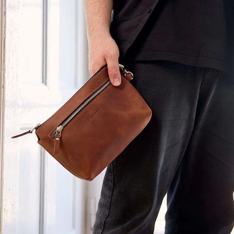 Leather Clutch Bag For Men - Pikore