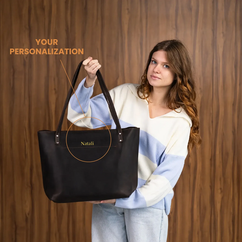 Tote Bag Classic — Premium Personalized Handmade Leather Bag | Pikore