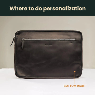 Leather Macbook Sleeve with Zipper
