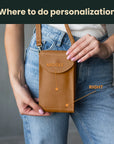 Leather Crossbody Phone Bag