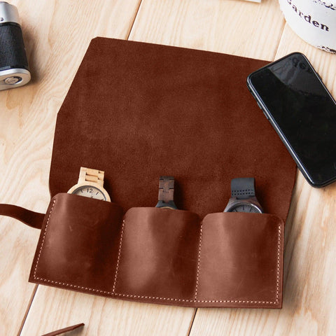 Leather Watch Case / Gift for present - Pikore