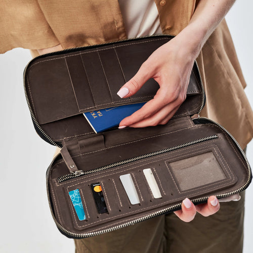 Family Passport Holder For 4 — Premium Personalized Handmade Leather Passport Holder | Pikore