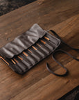 Leather Knitting Needle Case