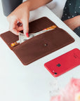 Long Wallet Stockholm — Premium Personalized Handmade Leather Wallet | Pikore