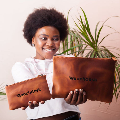 Leather Makeup Pouch — Premium Personalized Handmade Leather Add-ons | Pikore