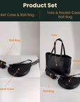 Leather Padel Bag with Racket Holder