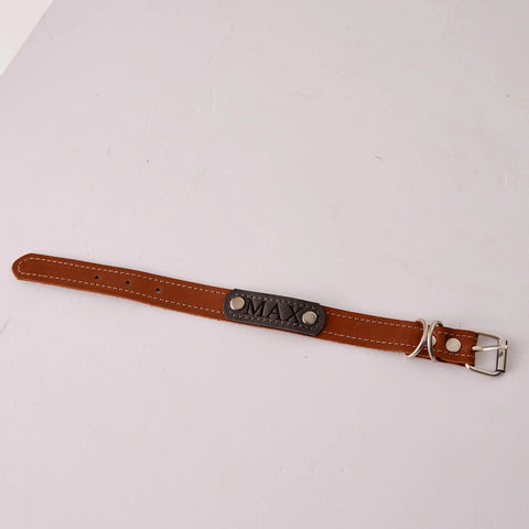 Personalized Leather Dog Collar