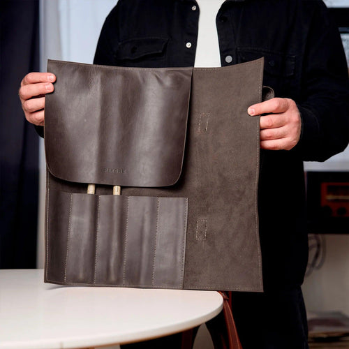 Leather Drumstick Roll Bag - Pikore