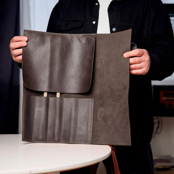 Leather Drumstick Roll Bag - Pikore