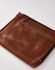 Leather Macbook Sleeve with Zipper - Pikore