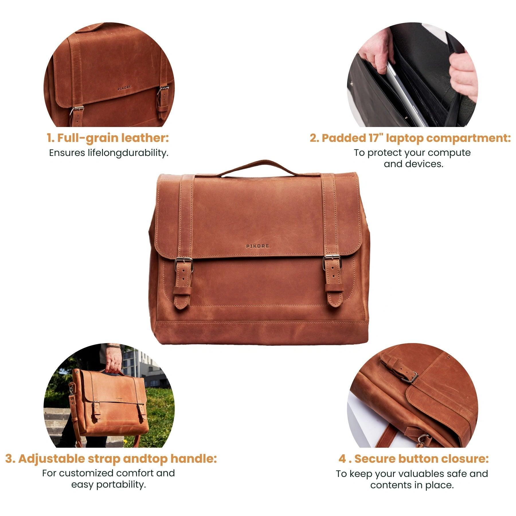 Messenger Leather bag - Pikore