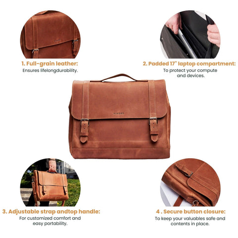 Messenger Leather bag - Pikore