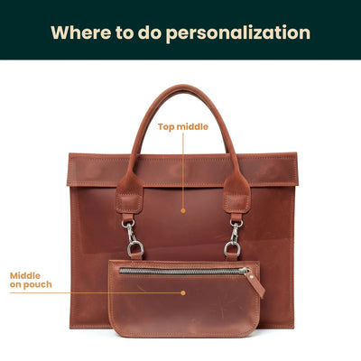 Laptop Bag with Small Pouch Set