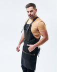 Canvas Apron for Men — Premium Personalized Handmade Leather Add-ons | Pikore